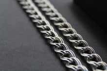 Load image into Gallery viewer, Chunky Silver Double Linked Curb Chain