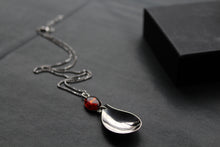 Load image into Gallery viewer, Cutlery Necklace with Amber