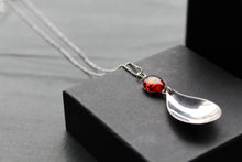 Load image into Gallery viewer, Cutlery Necklace with Amber