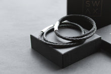 Load image into Gallery viewer, Double Band Thin Leather Bracelet