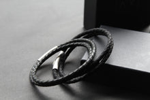 Load image into Gallery viewer, Double Band Thin Leather Bracelet