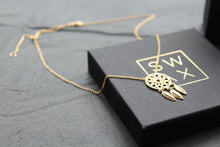Load image into Gallery viewer, Gold Plated Silver Dream Catcher Necklace