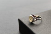 Load image into Gallery viewer, Golden Rutile Quartz Small Oval Ring
