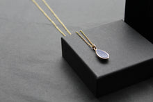 Load image into Gallery viewer, Lapis Tear Drop Pendant and Chain