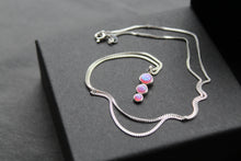 Load image into Gallery viewer, Pink Opal Trio Necklace