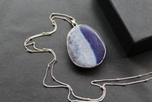 Load image into Gallery viewer, Purple Agate Crystal Long Length Necklace