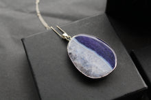 Load image into Gallery viewer, Purple Agate Crystal Long Length Necklace