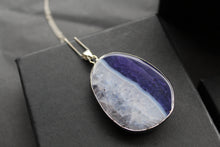 Load image into Gallery viewer, Purple Agate Crystal Long Length Necklace