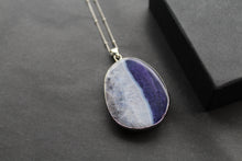Load image into Gallery viewer, Purple Agate Crystal Long Length Necklace