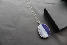 Load image into Gallery viewer, Purple Agate Crystal Long Length Necklace