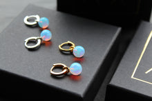 Load image into Gallery viewer, Sea Opal Hoops