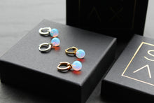 Load image into Gallery viewer, Sea Opal Hoops