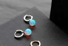 Load image into Gallery viewer, Sea Opal Hoops