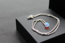 Load image into Gallery viewer, Sea Opal on Silver Chunky Chain