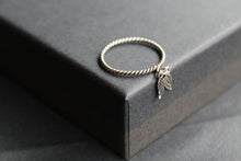 Load image into Gallery viewer, Silver Angel Wings Charm Ring