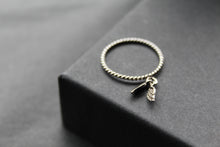 Load image into Gallery viewer, Silver Angel Wings Charm Ring