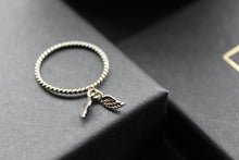 Load image into Gallery viewer, Silver Angel Wings Charm Ring