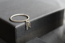 Load image into Gallery viewer, Silver Angel Wings Charm Ring