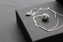 Load image into Gallery viewer, Silver Knot Necklace
