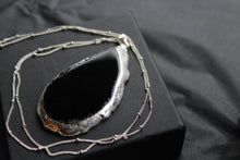 Load image into Gallery viewer, Black Agate Crystal Long Length Necklace