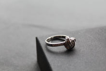 Load image into Gallery viewer, Silver and Clear CZ Knot Ring