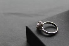 Load image into Gallery viewer, Silver and Clear CZ Knot Ring