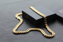 Load image into Gallery viewer, Steel Curb Chain with Yellow Gold Ion Plating