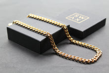 Load image into Gallery viewer, Steel Curb Chain with Yellow Gold Ion Plating