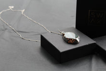 Load image into Gallery viewer, Sterling Silver Green Agate Crystal Long Length Necklace