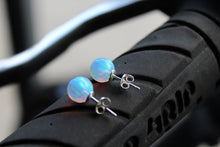 Load image into Gallery viewer, Iridescent Sea Opal Studs