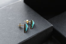 Load image into Gallery viewer, Triangle Turquoise Studs