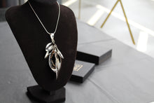 Load image into Gallery viewer, Tumbling Leaves Silver Pendant with 18-20" Chain