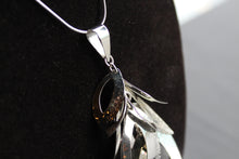 Load image into Gallery viewer, Tumbling Leaves Silver Pendant with 18-20" Chain