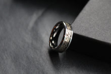 Load image into Gallery viewer, Tungsten Carbide Ring with Gold IP Celtic Inlay