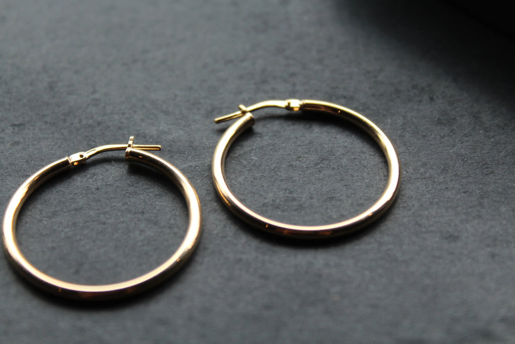 30mm Vermeil Creole Hoop - Swax Jewellery Barmouth