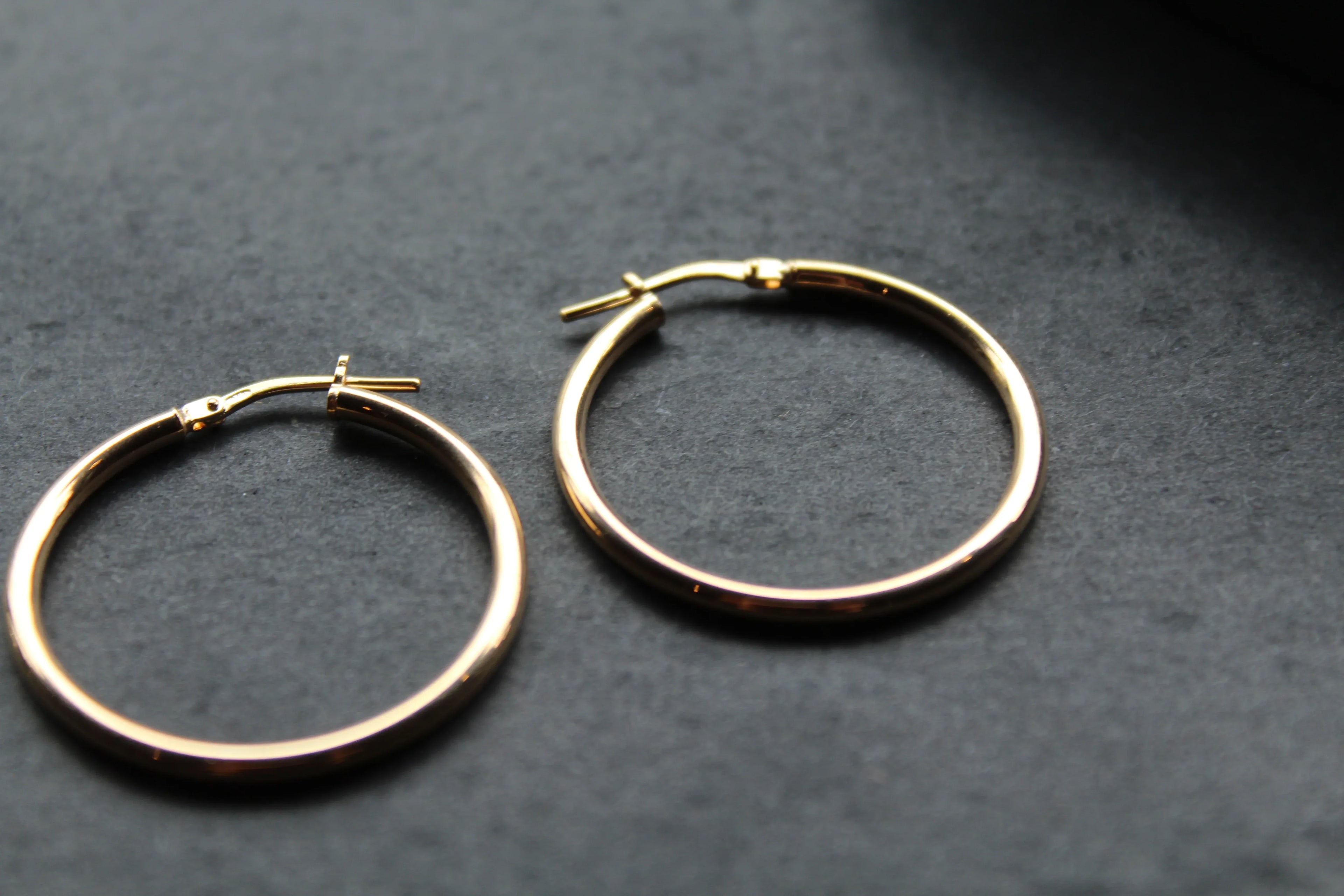 30mm Vermeil Creole Hoop - Swax Jewellery Barmouth