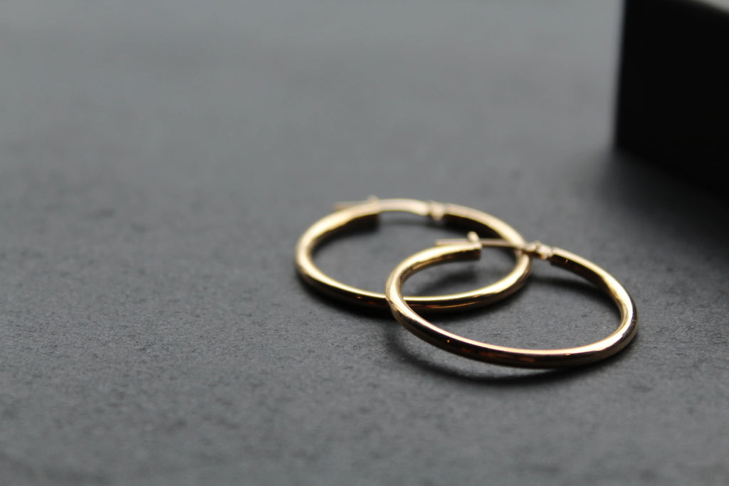 30mm Vermeil Creole Hoop - Swax Jewellery Barmouth