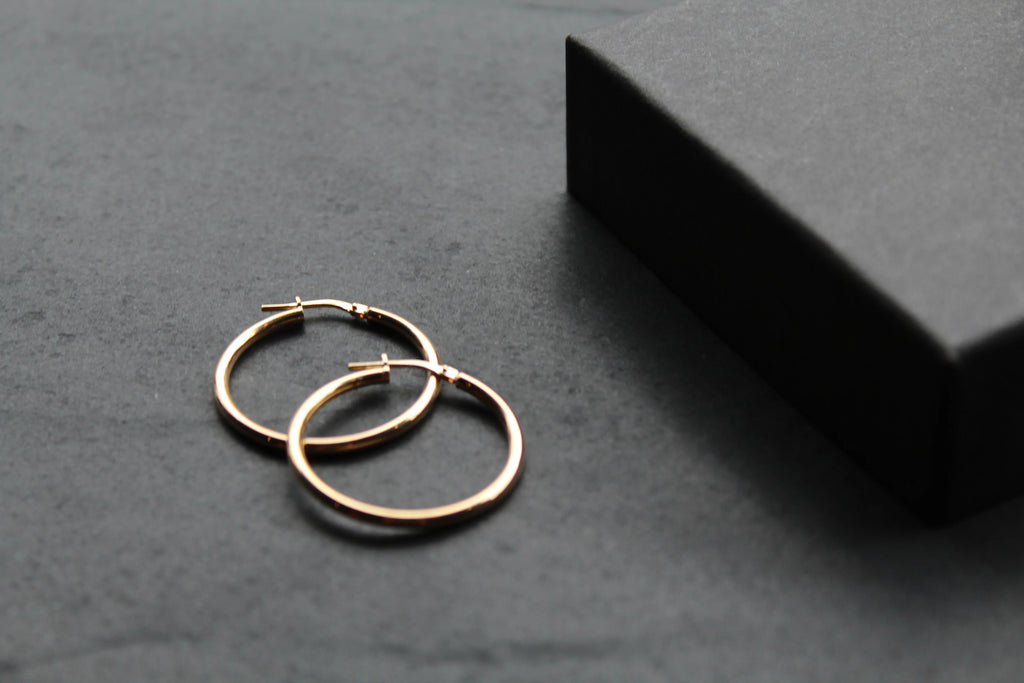 30mm Vermeil Creole Hoop - Swax Jewellery Barmouth