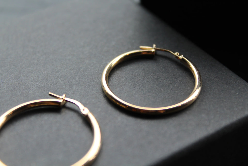 30mm Vermeil Creole Hoop - Swax Jewellery Barmouth