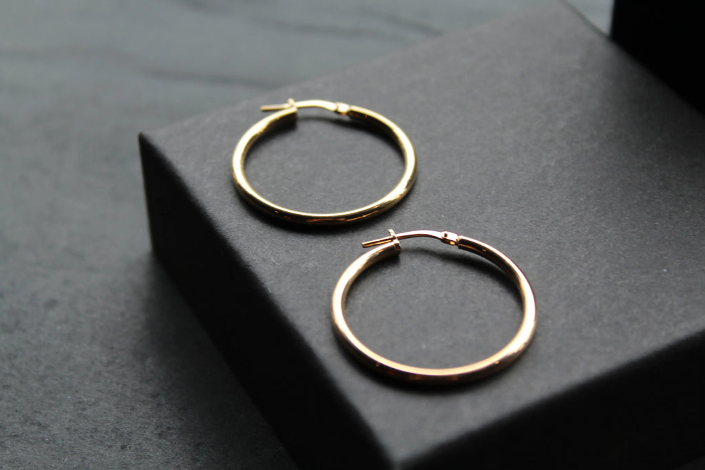 30mm Vermeil Creole Hoop - Swax Jewellery Barmouth