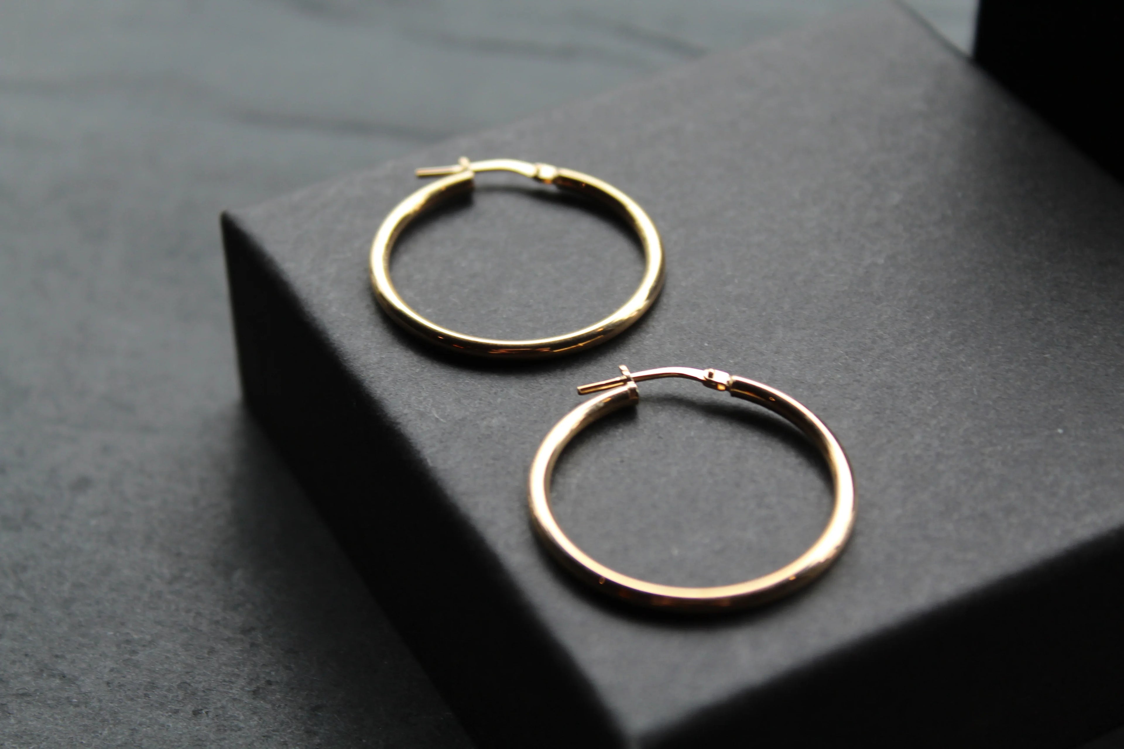30mm Vermeil Creole Hoop - Swax Jewellery Barmouth