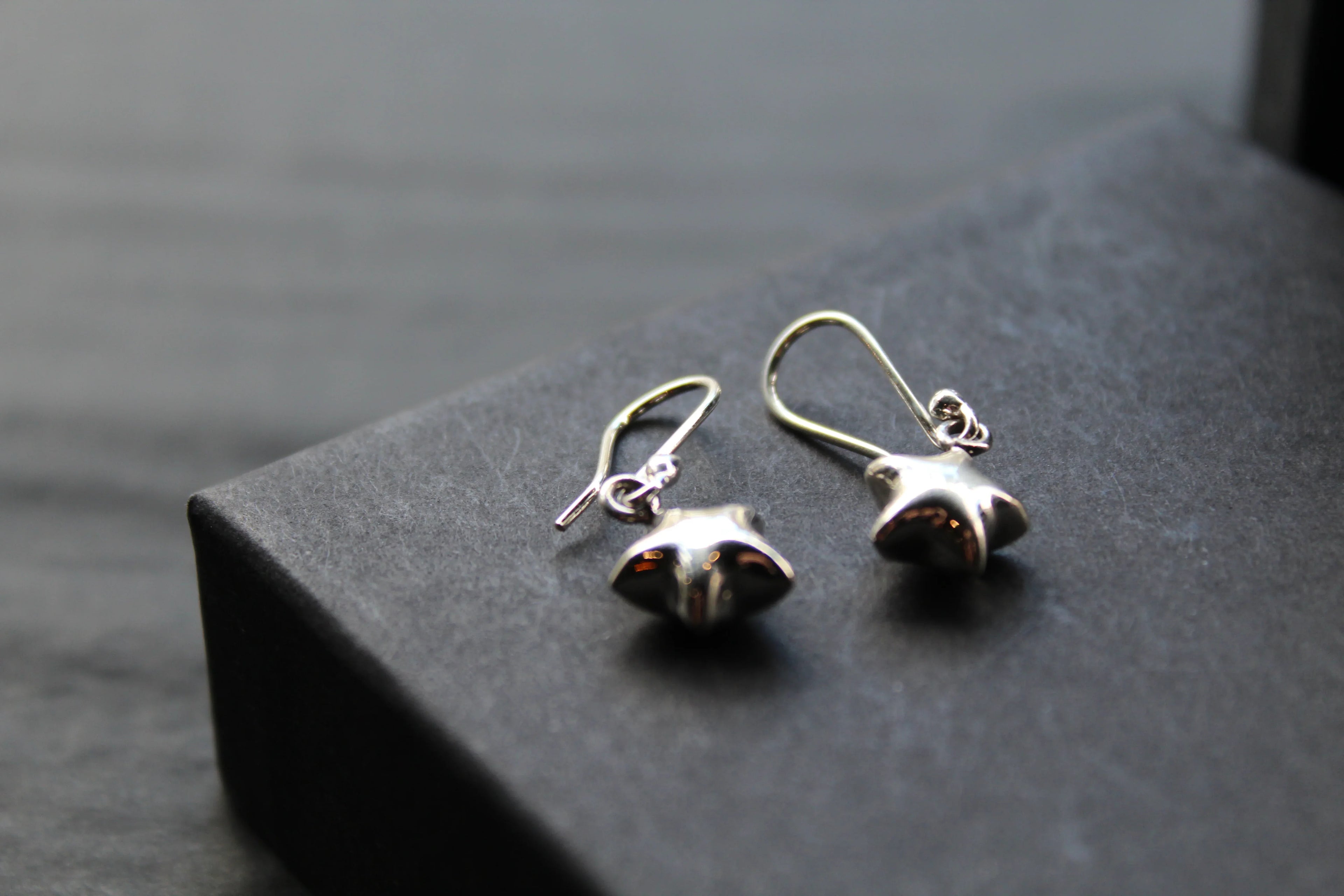 3D Star Drops - Swax Jewellery Barmouth