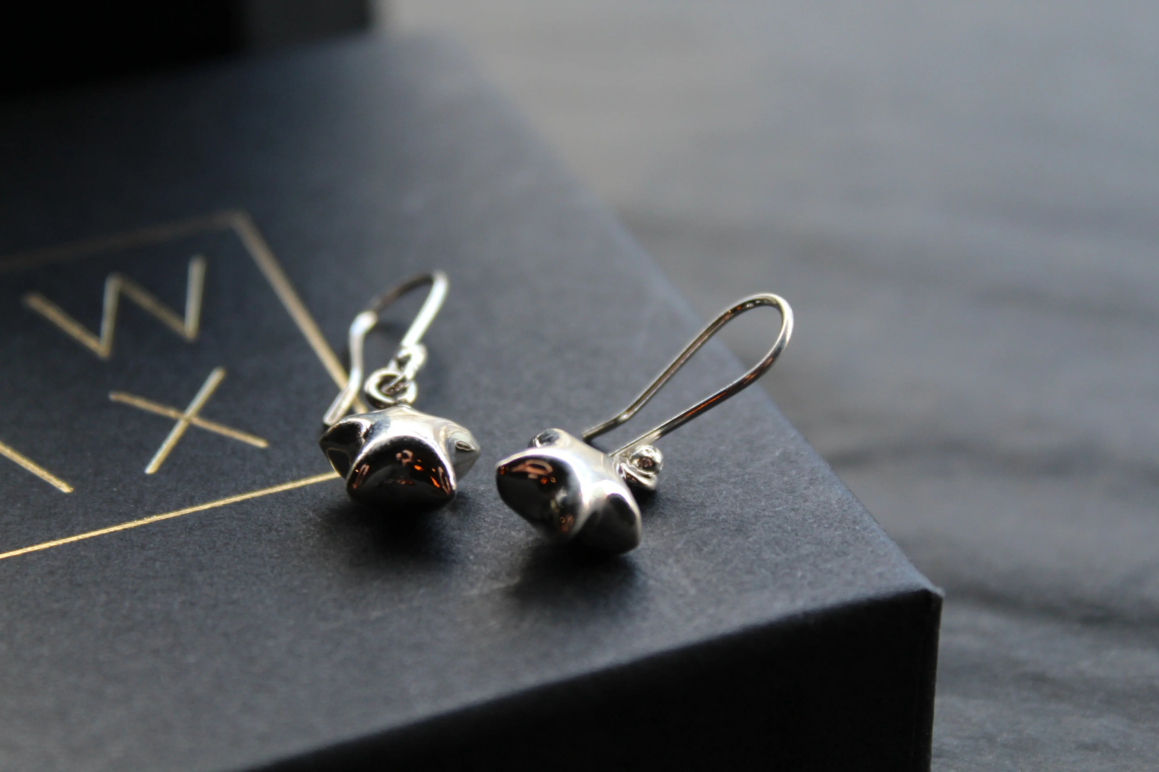 3D Star Drops - Swax Jewellery Barmouth