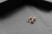 Load image into Gallery viewer, 9ct Gold Clear CZ Studs
