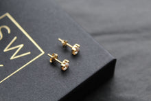Load image into Gallery viewer, 9ct Gold Clear CZ Studs
