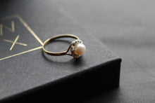 Load image into Gallery viewer, 9ct Gold Freshwater Pearl &amp; Cubic Zirconia Ring
