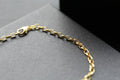9ct Gold Hollow Oval Belcher Chain Bracelet - Swax Jewellery Barmouth