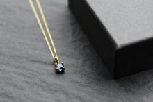 Load image into Gallery viewer, 9ct Gold Sapphire Blue Pendant and Chain
