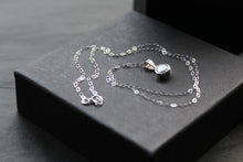 Load image into Gallery viewer, 9ct White Gold Cubic Zirconia Pendant and Chain
