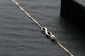 9ct Yellow Gold Infinity Bracelet with Fresh Water Pearl - Swax Jewellery Barmouth